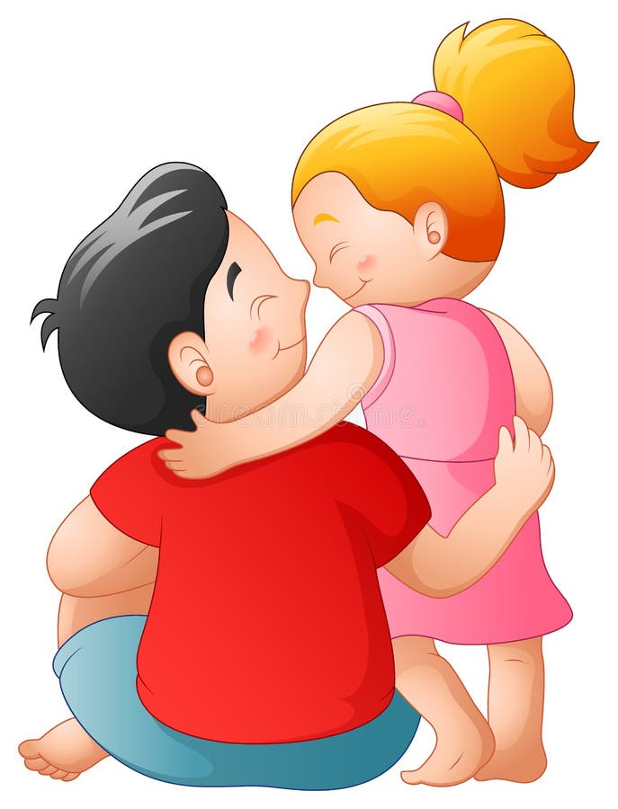 Download Father Hugging Daughter stock vector. Illustration of ...