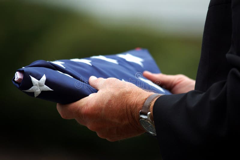 Father Holding Son s Flag