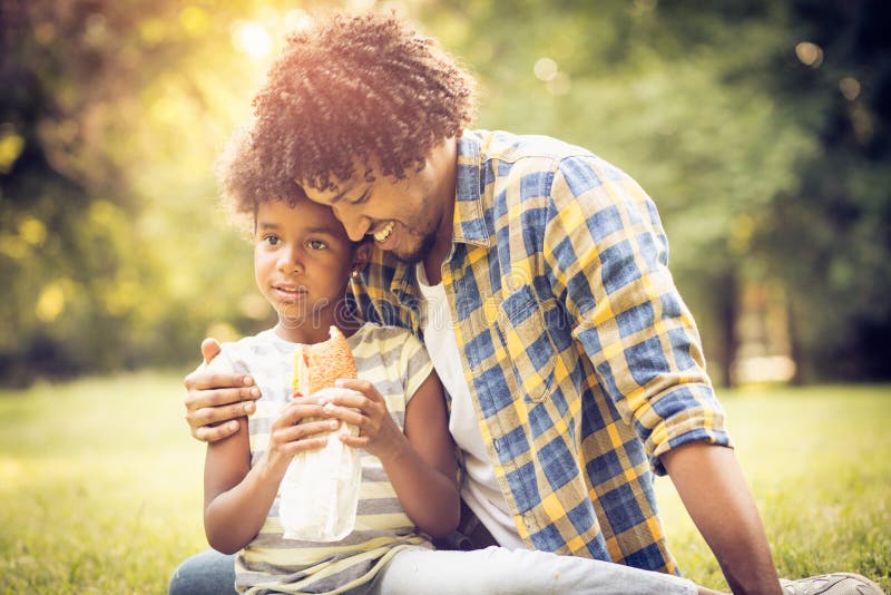 Father hug. stock photo. Image of father, laughing, park - 122277154