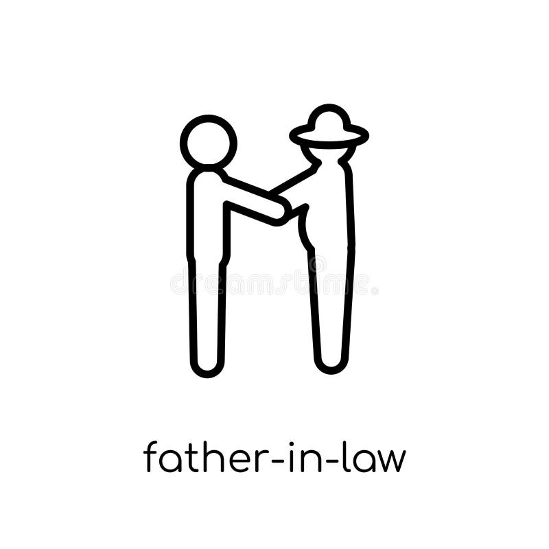 Download Father Linear Icon. Modern Outline Father Logo Concept On White Stock Vector - Illustration of ...