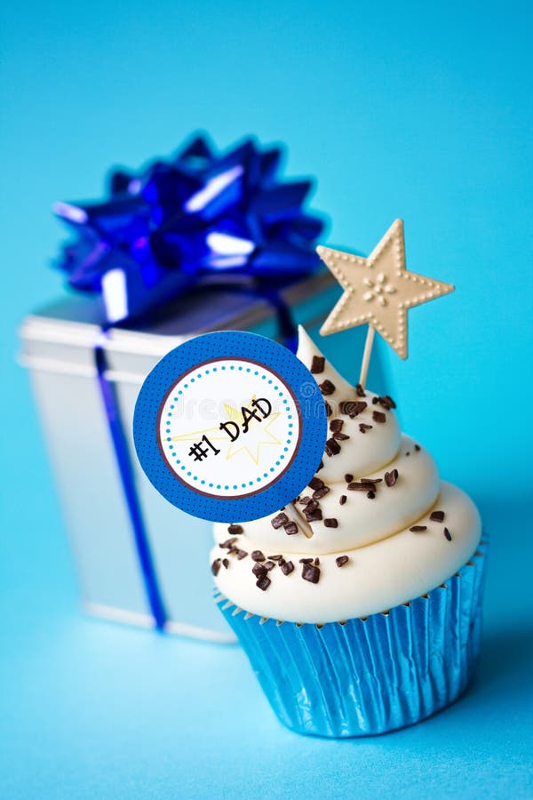 Father's day cupcake stock image Father's day cupcake stock image