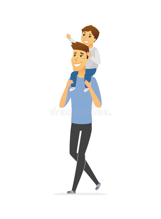 Father and Son - Cartoon People Characters Illustration Stock Vector - Illustration of design, family: 121650956 Father and Son - Cartoon People Characters Illustration Stock Vector - Illustration of design, family: 121650956