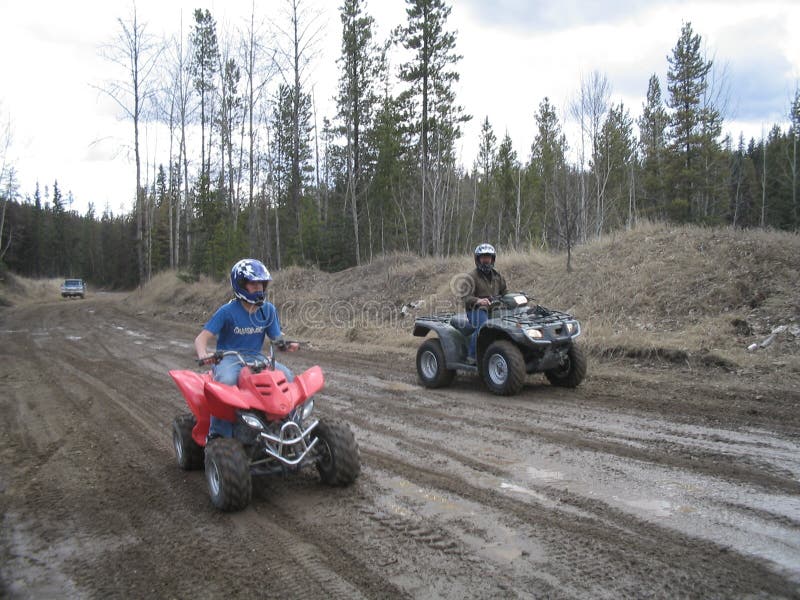 Download Father And Son Dirt Biking Blur Stock Photo - Image: 687210