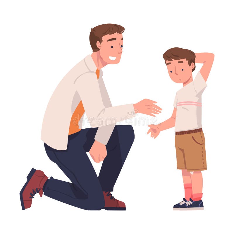 Father Talking His Son Stock Illustrations 128 Father Talking His Son Stock Illustrations
