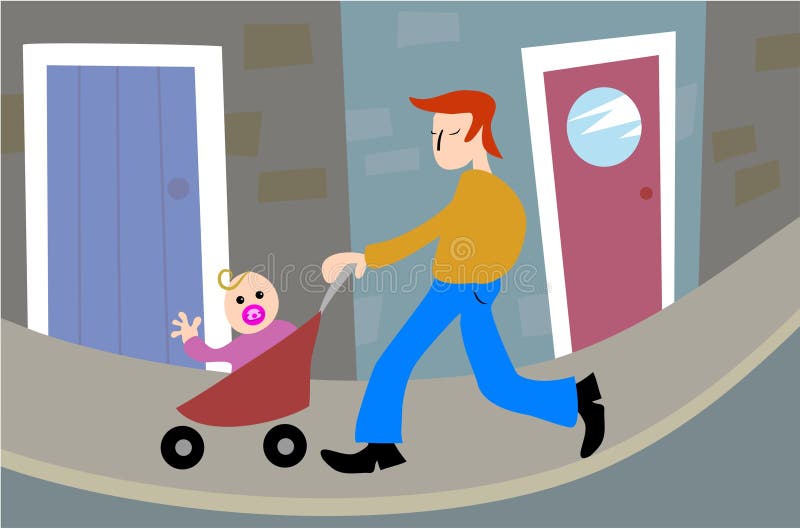 Download Fatherhood иллюстрация вектора. иллюстрации насчитывающей улица - 88601