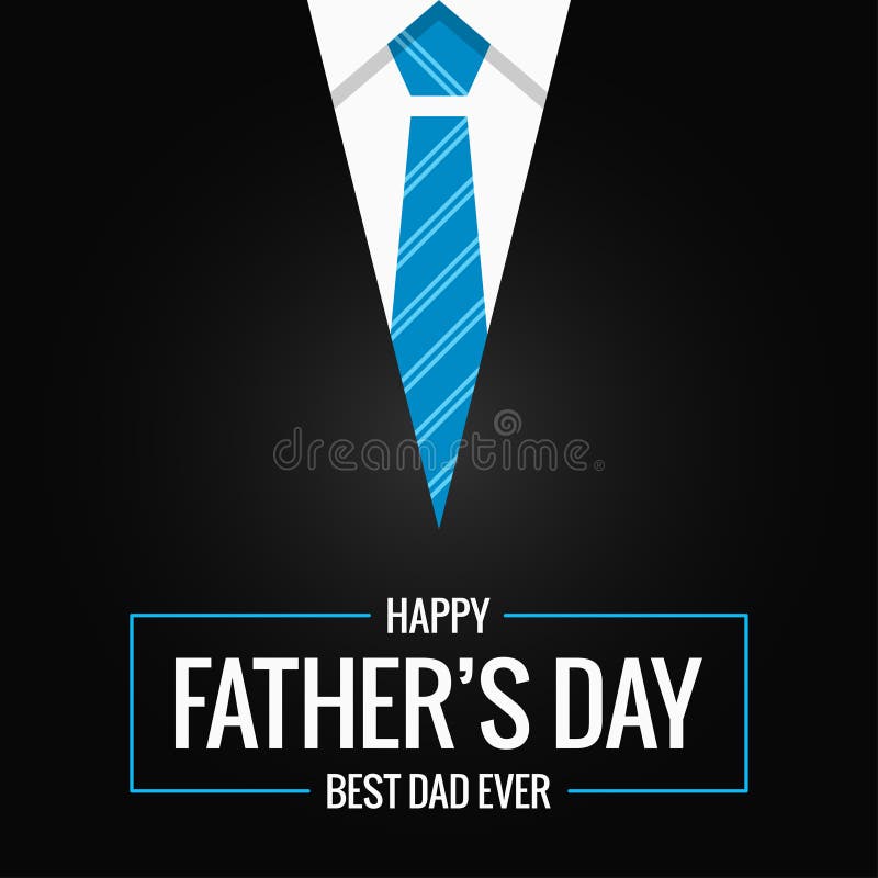 Fathers day card on black background royalty free illustration Fathers day card on black background royalty free illustration