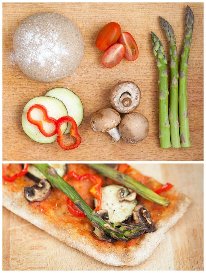 Uma fatia de pizza caseira saudável imagem de stock royalty free