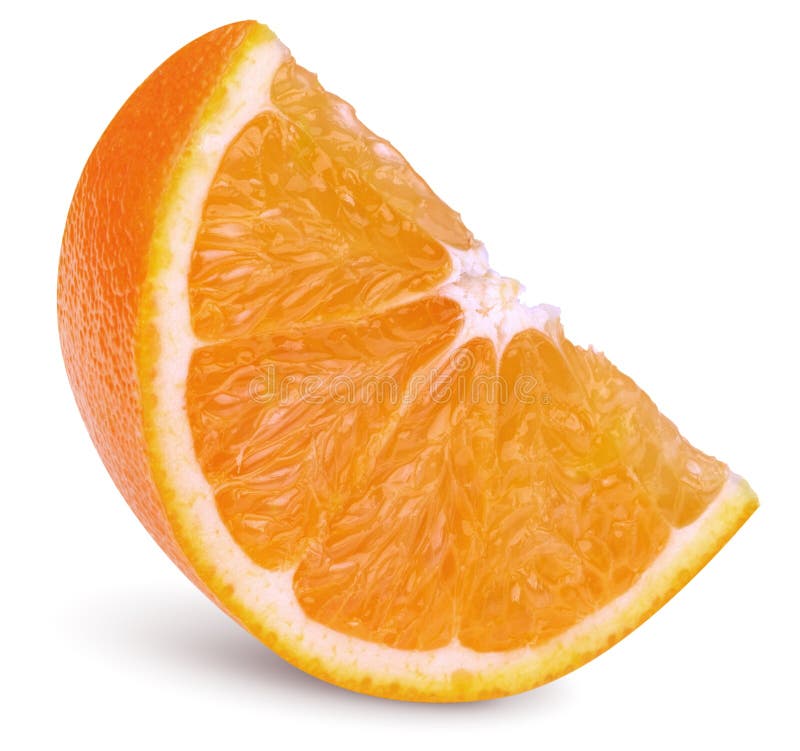 Fatia de laranja foto de stock royalty free Fatia de laranja foto de stock royalty free