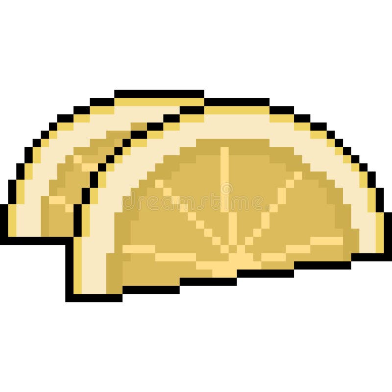 Item de comida de fatia de torta de pixel art para jogo de bits