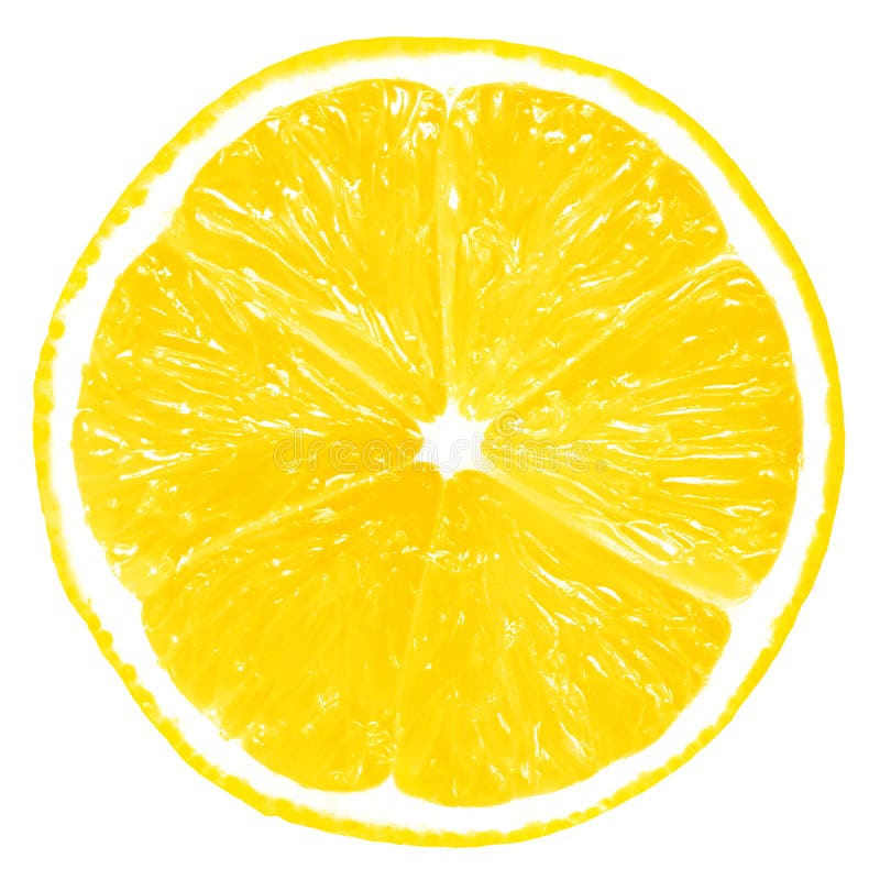 Fatia do limão isolada