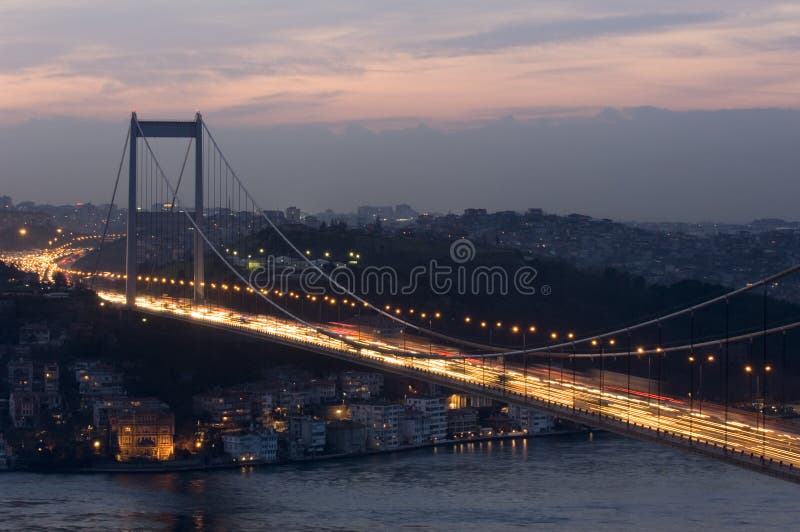 The Fatih Sultan Mehmet Bridge, Istanbul-Turkey