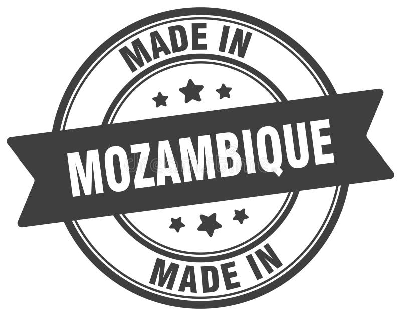 Fatto in Mozambico, segno rotondo. Fatto in Mozambico royalty illustrazione gratis