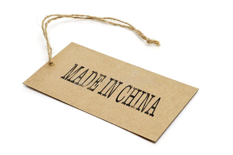 Fatto in porcellana immagine stock Fatto in porcellana immagine stock