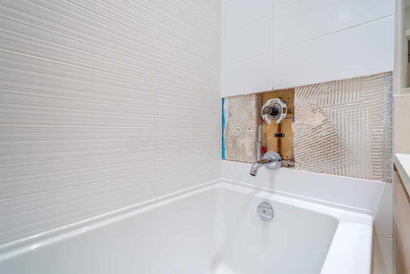 Faucet Repair in the Bathroom Stock Image Image of installing, faucet