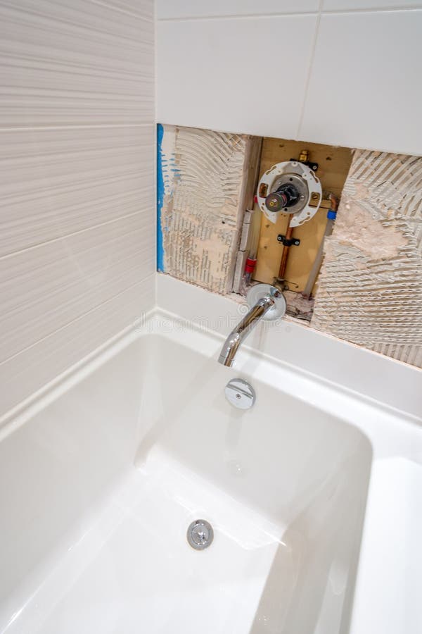 Faucet Repair in the Bathroom Stock Photo Image of home, pipe 77903696