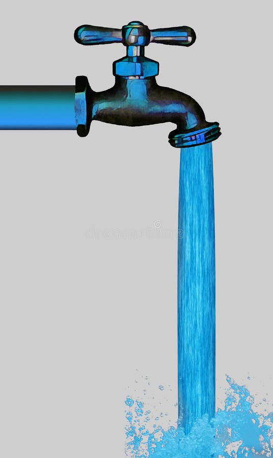 A Faucet with Water Running Out of it Frames Up a Text Area Stock Illustration - Illustration of water, iron: 238966355 A Faucet with Water Running Out of it Frames Up a Text Area Stock Illustration - Illustration of water, iron: 238966355