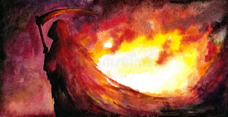 Faucheuse illustration libre de droits