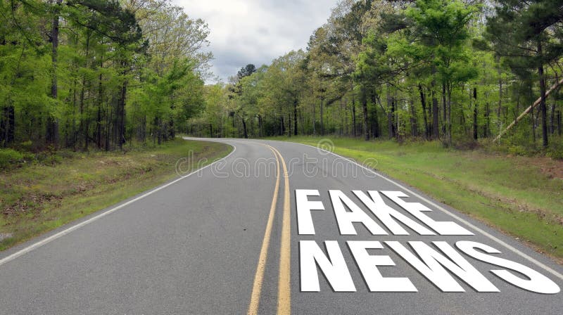 Fausse route d'actualités images libres de droits Fausse route d'actualités images libres de droits