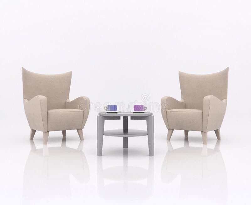 Download Fauteuil Abstrait Du Concept Deux D'affaires Illustration Stock - Illustration du patrimoine, appartement: 77161043
