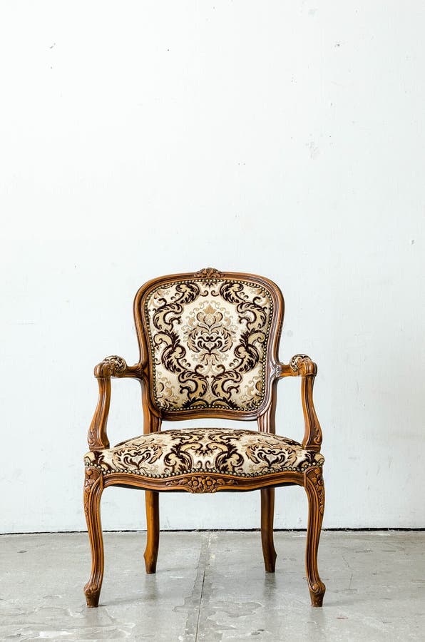 Fauteuil classique luxueux de vintage photo libre de droits Fauteuil classique luxueux de vintage photo libre de droits