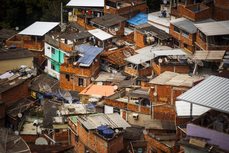 Favela dans Rio de Janeiro Brésil photos libres de droits Favela dans Rio de Janeiro Brésil photos libres de droits