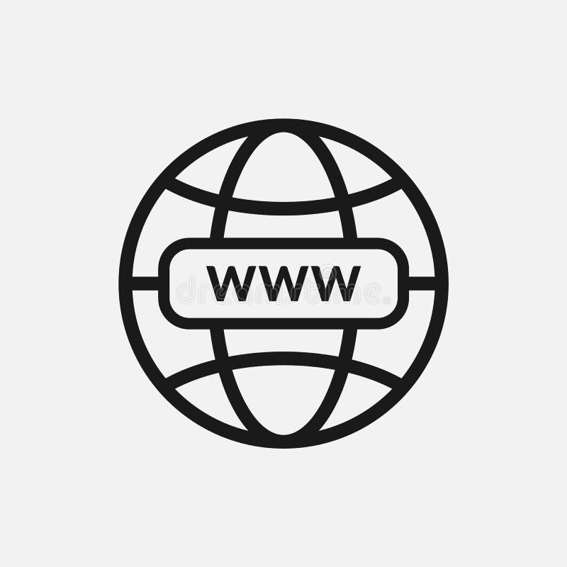 Favicon do de WWW ilustração do vetor. Ilustração de vetor