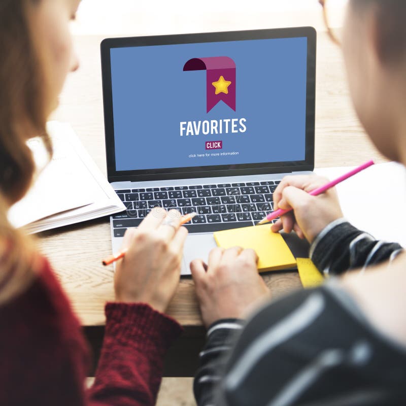Favorit-Bookmark-populäres Daten-Technologie-Konzept stockfotos Favorit-Bookmark-populäres Daten-Technologie-Konzept stockfotos