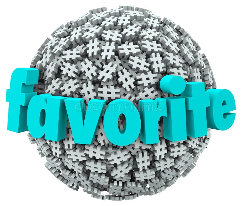 Favorite Word Hashtag Tag Sphere Best Trend Topic