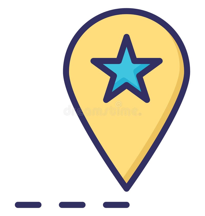 Favourite location, gps Isolated Vector Icon that can be easily modified or edited vector illustration