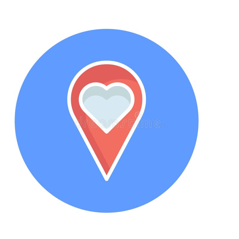Favourite location Vector icon which can easily modify or edit royalty free illustration