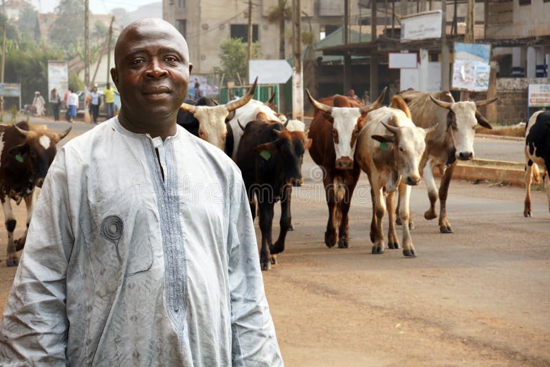 Fazendeiro de gado africano