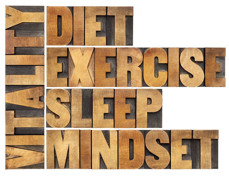 Faça dieta, durma, exercício e mindset - vitalidade