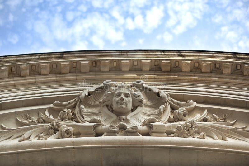 Façade française lapidée images stock Façade française lapidée images stock