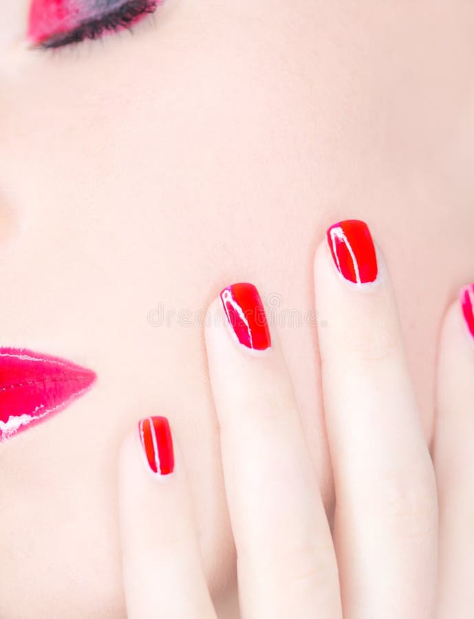 Față de machiaj stock image