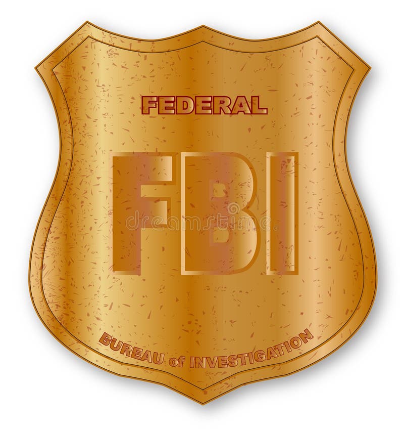 FBI Ausweis stock abbildung. Illustration von zeichnung ...