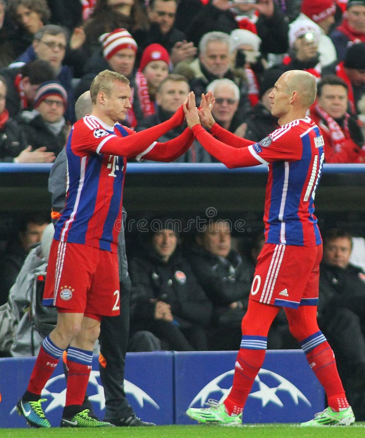 FC Bayern Muenchen v fc shakhtar donetsk - UEFA champions league fotografia stock