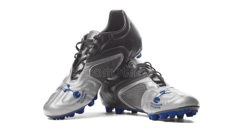 FC Tottenham Hotspur - football boots. stock photos