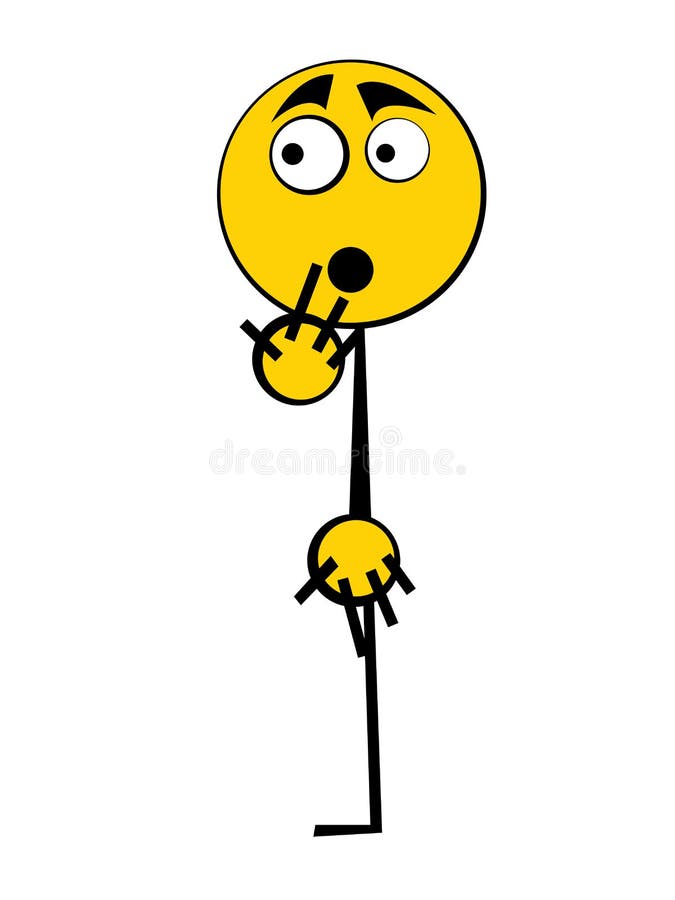 Feared Guy royalty free illustration Feared Guy royalty free illustration