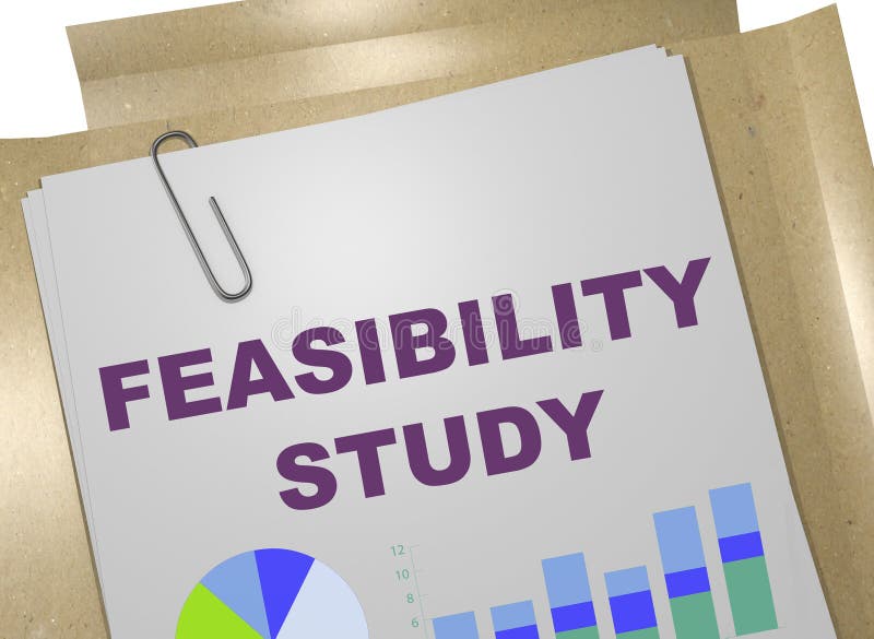 ما هي دراسة الجدوى؟ Feasibility-study-concept-d-illustration-title-business-document-107785282