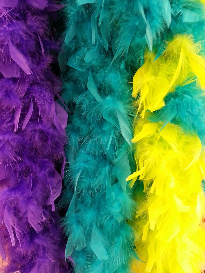 Feather boas stock photo. Image of craft, purple, yellow 55344084