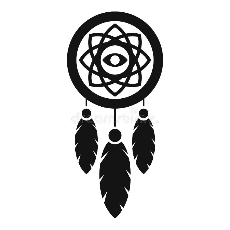 Native dream catcher icon outline vector. Aztec feather 15205213