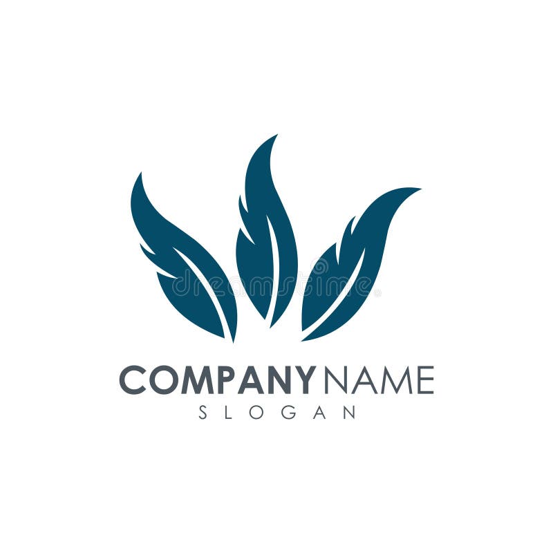 Feather Logo Design Vector Icon Template Download Stock Vector Illustration Of Eagle Logo