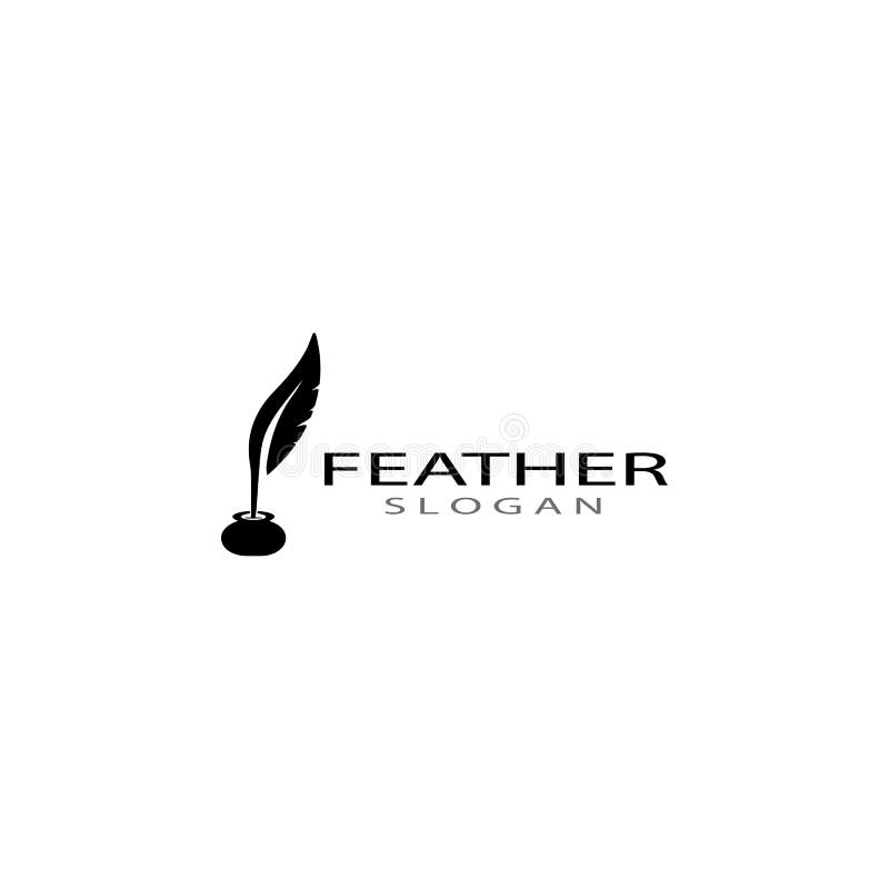Feather Logo Vector Templates Stock Vector - Illustration of graphic ...