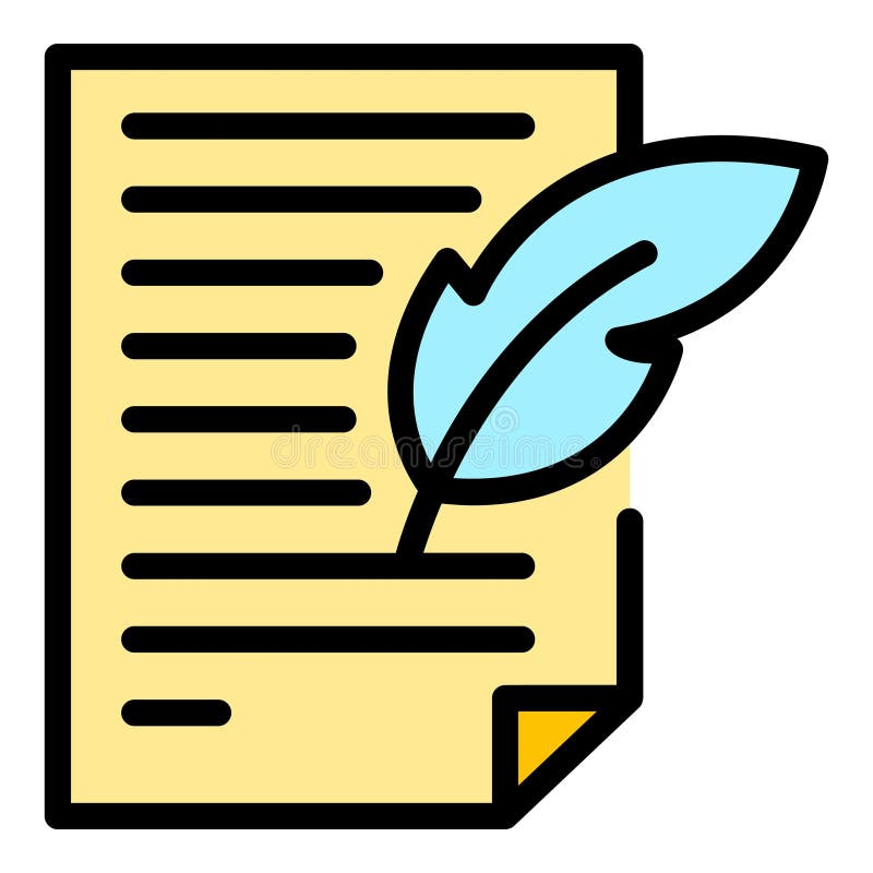 Feather writing icon vector flat vector illustration