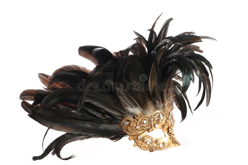 Feathered mask