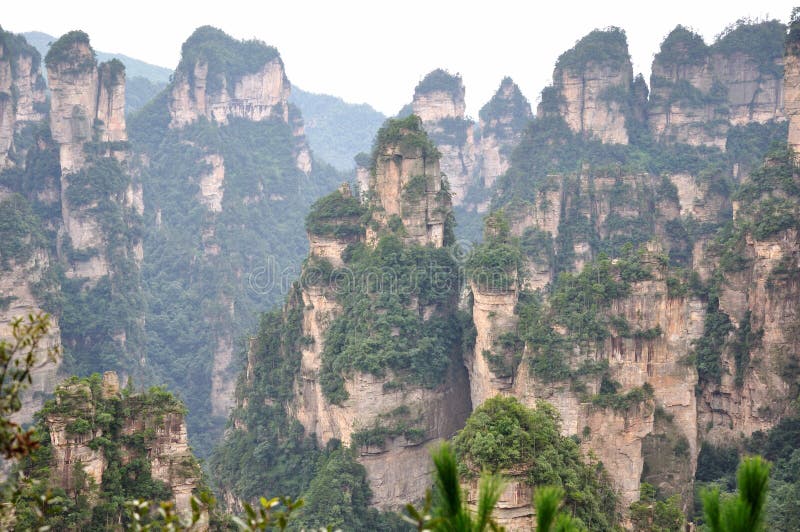 Featured mountain in Zhangjiajie，China