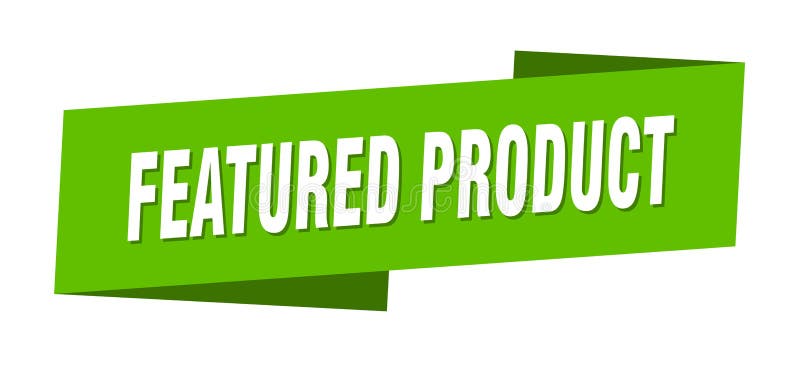 featured product banner template. featured product ribbon label.