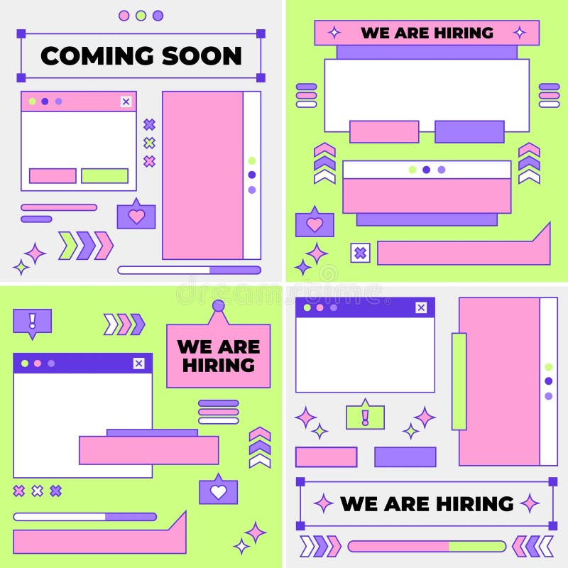 Instagram template pop art vector image vector illustration