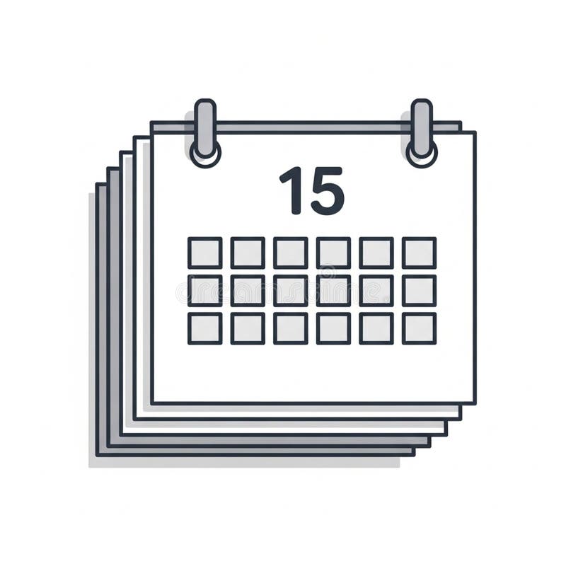 It features seven columns of squares below arranged in a grid pattern royalty free illustration