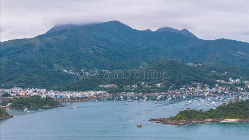 1 februari 2025 Hebe Haven Serene Waterfront Hong Kong arkivbilder